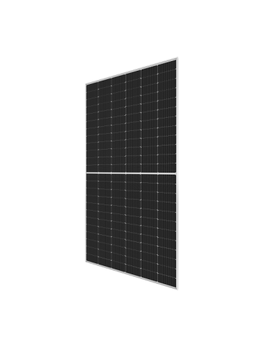 Placa solar LONGI SOLAR Hi-MO5 545W Bifacial Double Glass Half-Cut marco plateado