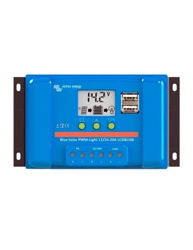 Inversor cargador VICTRON BLUESOLAR PWM-LCD&USB 12/24V-20A