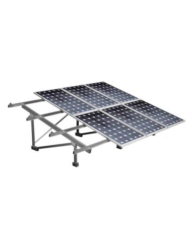 Sunfer 31V4 KIT for ground mount system for 4 PV modules. Two rows of 2 modules. 30º inclination. Max module size 2279x1150.