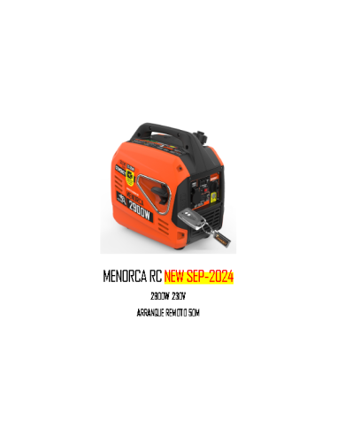 GENERADOR MENORCA RC (CONTROL REMOTO) - GENERADOR 2900W 230V