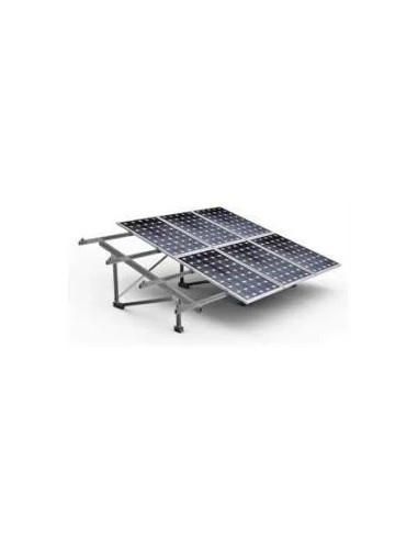 SUNFER 31V6 KIT Soporte inclinado para 6 módulos. Dos filas de 3 módulos. 30º inclination. Tamaño máximo módulo 2279x1150.